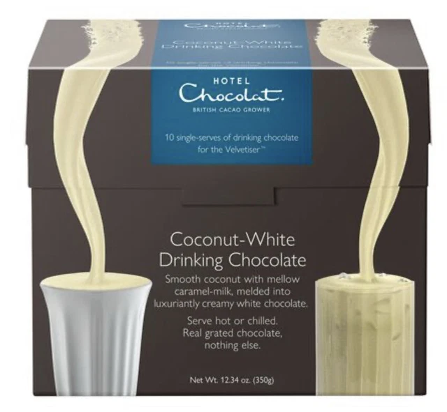 10 HOTEL CHOCOLAT COCONUT Hot DRINKING Chocolate ICED MILK VELVETISER DUALIT *53 £15.95