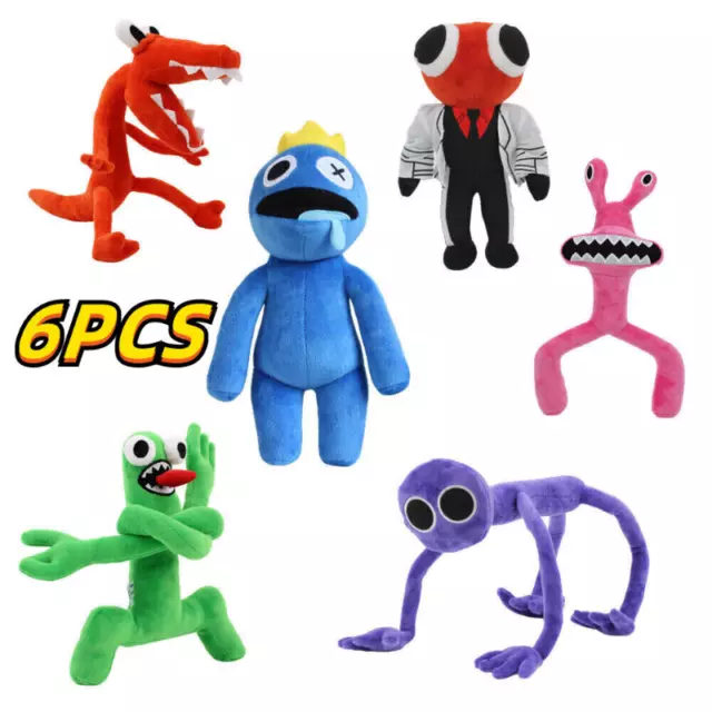 AG Roblox Rainbow Friends Colorful Plush Toys Blue Yellow Green