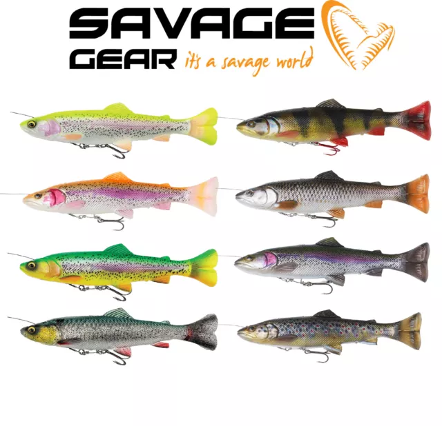Savage Gear 4D Trout Line Thru Pulse Tail 16cm / 20cm Soft Lures Slow Sink NEW