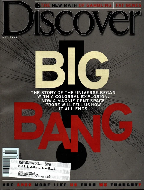 DISCOVER MAGAZINE MAY 2000 Big Bang How it all Ends £6.33 - PicClick UK