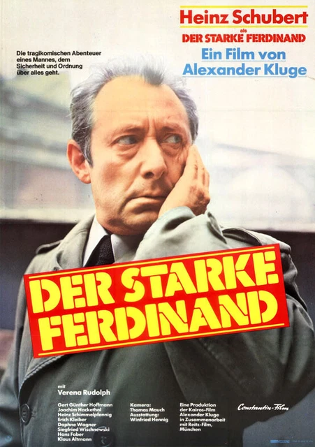 DER STARKE FERDINAND ORIGINAL A1 Kinoplakat Alexander Kluge / Heinz