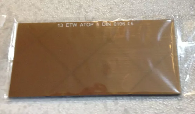 Filter Welding Glass Mirroring Gold Coloured 4 1/4x2.01x0 1/8in T.13 Screen
