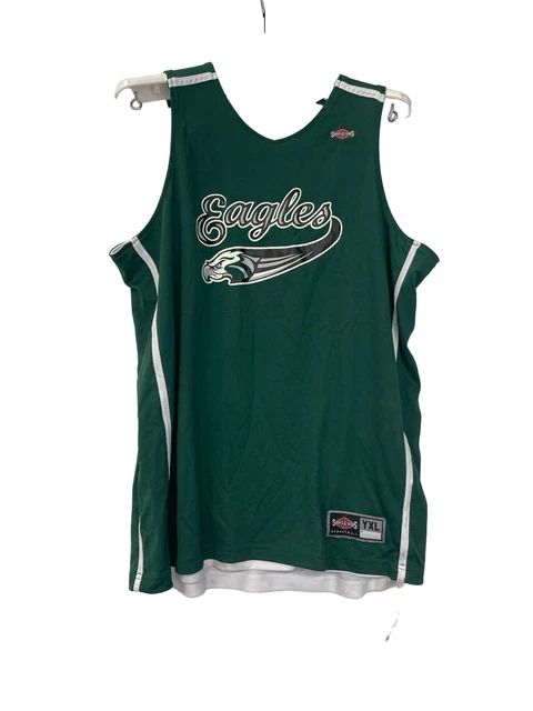 Camicie & Skins Ragazzi Eagles Reversibile Basket Jersey Verde/Bianco - XL