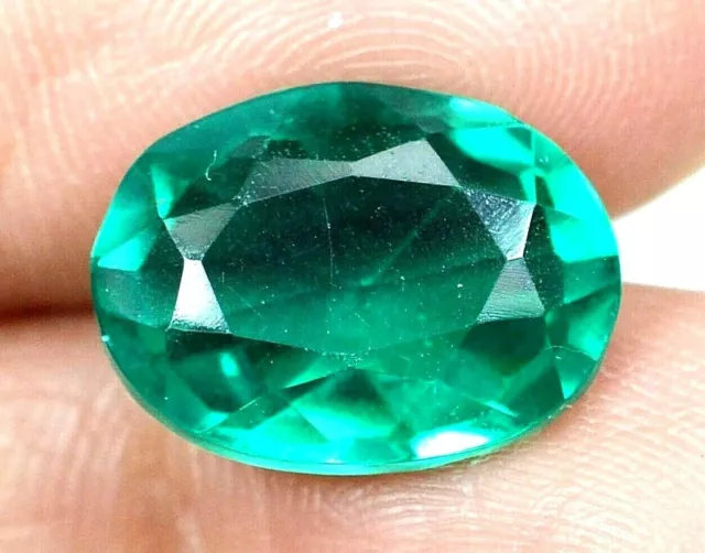 11.45 Ct Colombian Natural Green Emerald Oval Cut Certified Loose Gemstone F1759