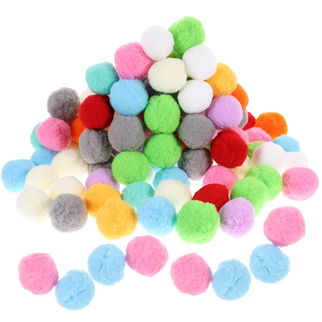 100pcs Mehrzweck-Pompomkugeln DIY Crafts Pom Pom Poms DIY Arts Crafts Pompom