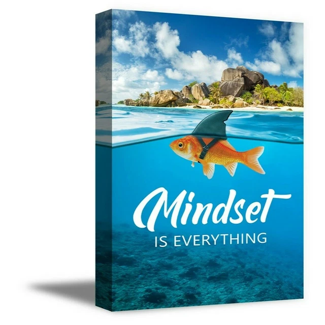 MINDSET IS EVERYTHING Canvas Office Wall Art Mindset is Everything Wall