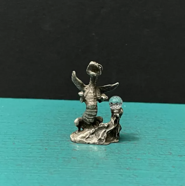 Gallo Pewter Baby Winged Dragon Magic Crystal Fantasy Miniature Figurine RPG D&D