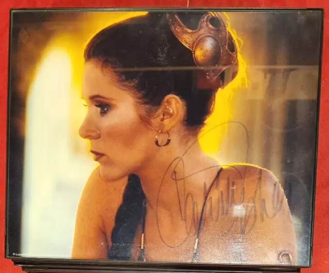 Carrie Fisher 8 x 10 Photo Signed Princess Leia Star Wars Return of the Jedi