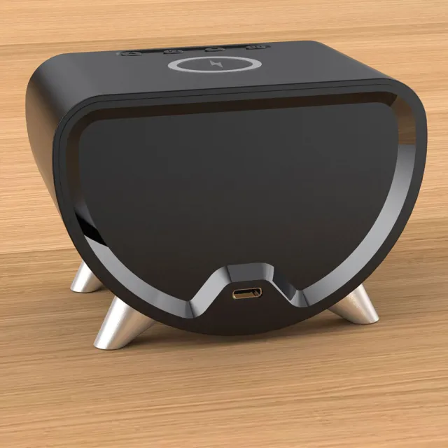 Alarm Clock With Wireless Charging Station Start Day Fully Charged And Ready