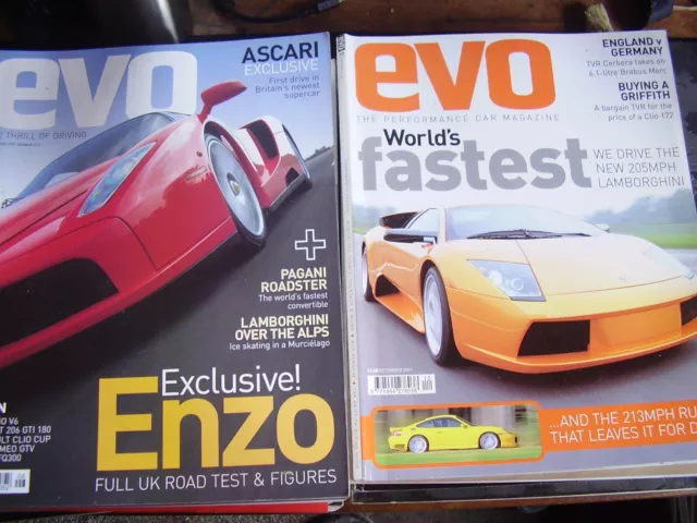 Wow Job Lot X 16 Evo Car Auto Motoring Magazines # 38 2001 To # 140 2010 Bargain