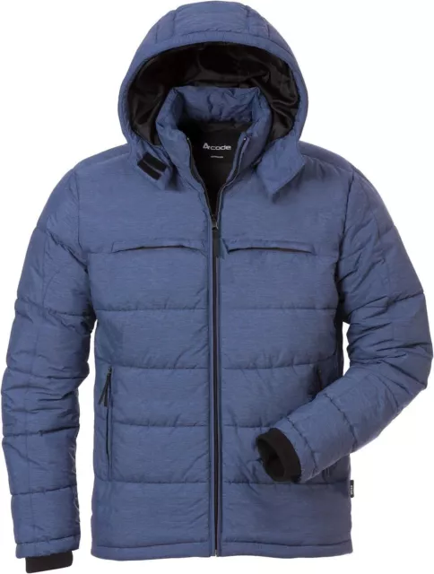 ACODE WindWear warme gefütterte Jacke Winterjacke blau fristadskansas M Kapuze