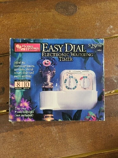 BETTER HOMES & GARDENS Easy Dial Watering Water Timer 10 Interval Options