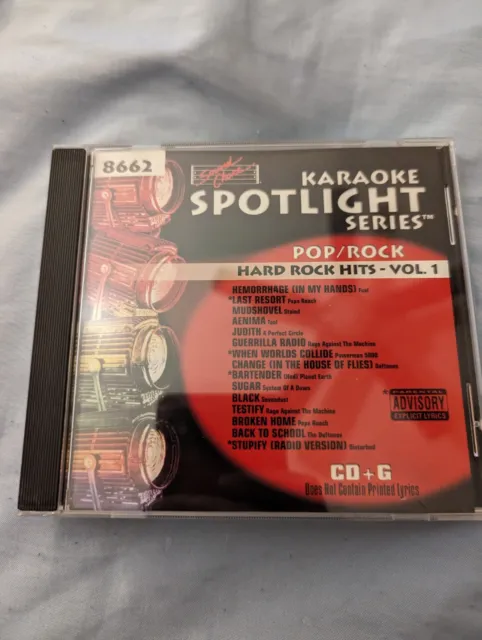 Sound Choice Karaoke Spotlight Series Hard Rock Hits Vol 1 SC-8662 CDG