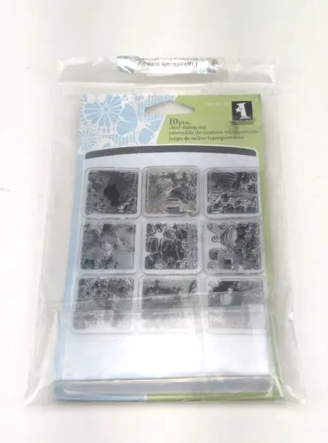 10x pcs Inkadinkado Clear Acrylic Stamp Set 60-30172 Animals & Shapes + Block