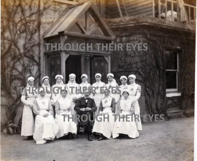 DVD Scans WW1 VAD Nurse photo album Cedar Lawn Hospital Hampstead London 1914-19