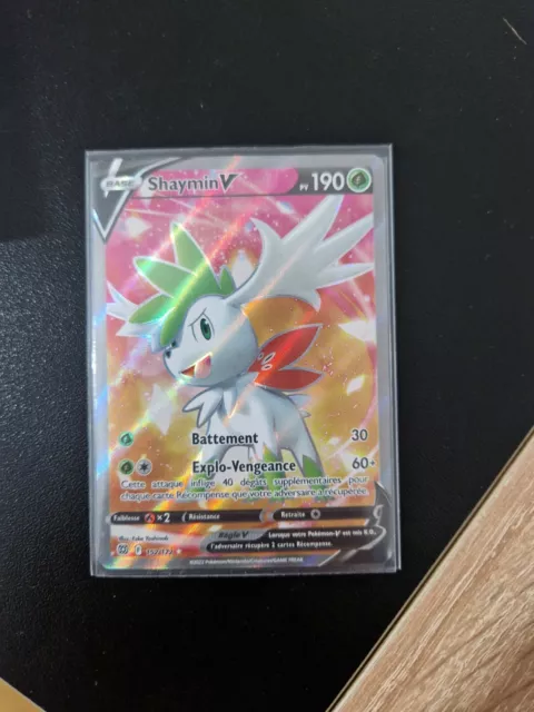 Carte Pokemon SHAYMIN 013/172 V Ultra Rare Epée et Bouclier 9 EB09 FR NEUF