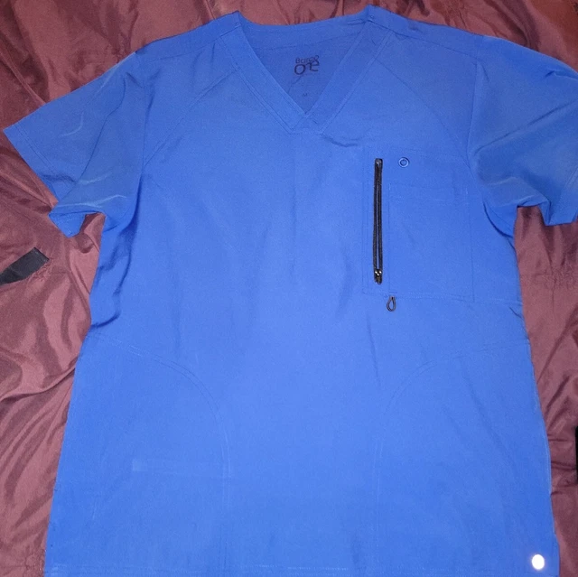 Barco OneMen's Amplify Solid Medical  Scrub Top ROYAL BLUE MEDIUM