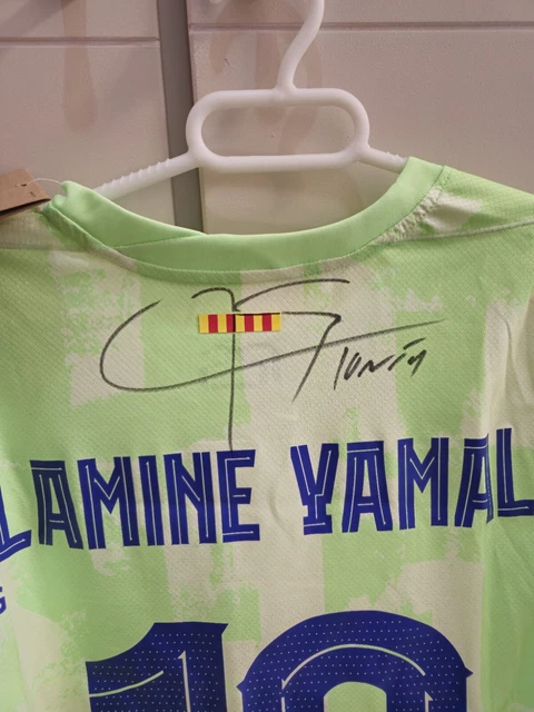 CAMISETA LAMINE YAMAL Firmada A Mano EUR 90,00 - PicClick ES