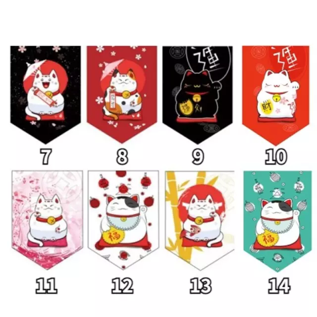 Short Noren Door Curtain Valance Japanese Hanging Divider Lucky Cat Cafe Decor