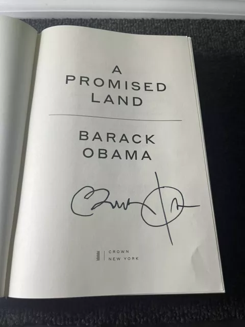 Autographed President Barack Obama A Promised Land Signed