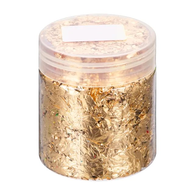 Gold Foil Flakes for Resin, 3g Metallic Foil Flakes for Nail Art, Copper