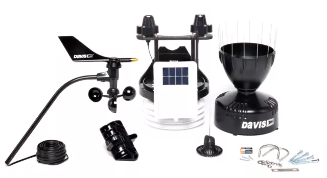 Davis Vantage Pro 2 Iss 6327EU Unidad Exterior Lluvia Anemómetro Solar UV Radio