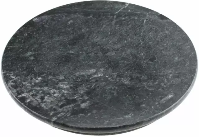Green Marble Chapati Board Round Large Marble Rolling Roti Board 25cm Serving