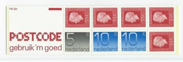 Niederlande Markenheftchen Postzegelboekje PB 22c NVPH