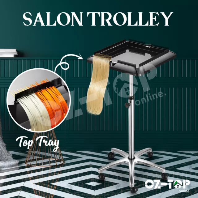 Salon Spa Trolley Beauty Hairdressing Hair Colouring Tool Storage Tray Cart