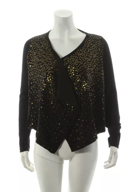 SERAPHINE Cardigan Dames T 38 noir-doré style festif 3