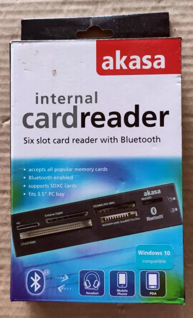 Lecteur de cartes AKASA interne pour PC (nombreux formats)