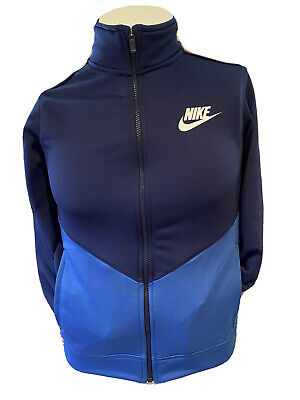 Nike Boys Navy Full Zip Track Jacket Size Large 12-13 Years