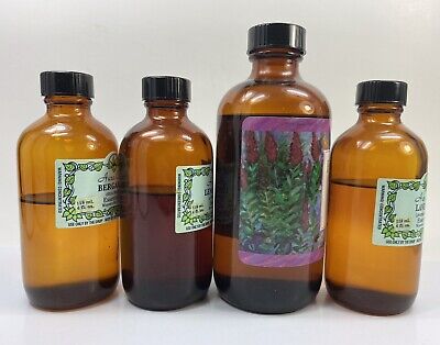 4 100% PURE Essential Oil by AURA CACIA Lavender Bergamot Lemongrass Cajeput 2