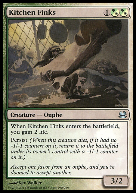 MTG Magic the Gathering Kitchen Finks (190/245) Modern Masters LP