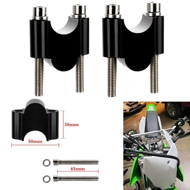 Réducteurs De Guidon 28mm Vers 22mm - Pour Pit Bike, Dirt Et VTT - Noir