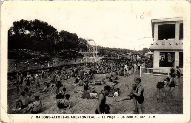 CPA MAISONS-ALFORT-CHARENTONNEAU - La Plage - Un coin du Bar (659450)