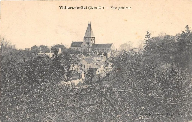 Cpa 95 Villiers Le Bel Vue Generale