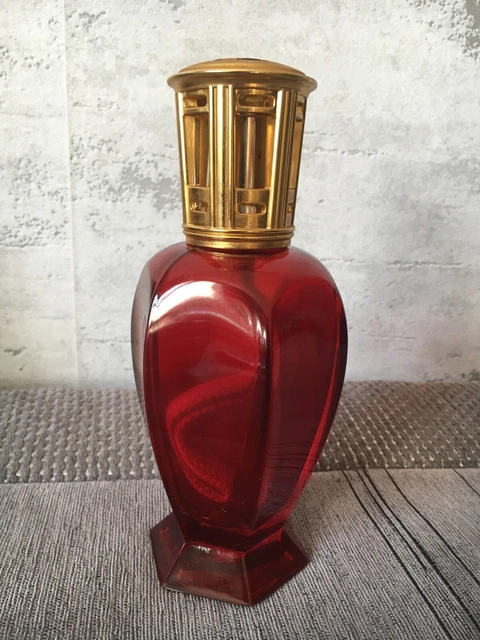 Lampe Berger Verre à Facettes Laiton 1940 Art Déco France Diffuseur Parfum