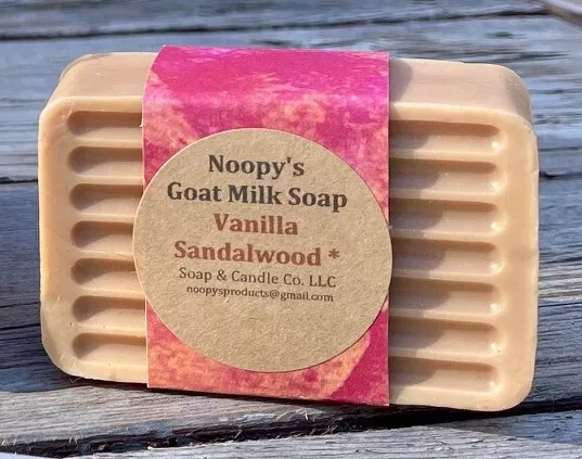 Skin Softening Goat Milk Soap VANILLA SANDALWOOD Type NOOPY'S Emollient Premium