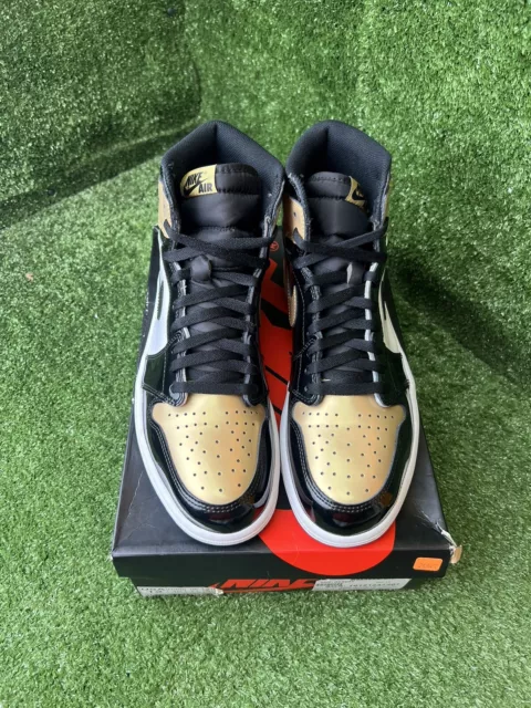 Nike Air Jordan 1 Retro OG NRG High Gold Toe size 12 861428-007 OG I Clean 2
