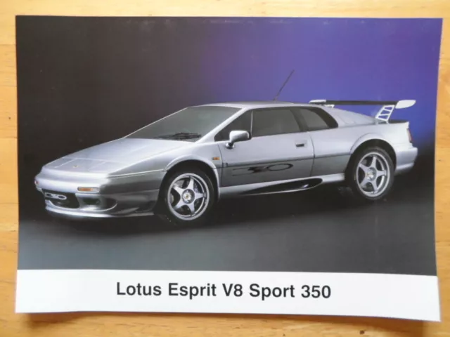 LOTUS ESPRIT SPORT 350 orig 1999 UK Mkt Sales Leaflet Brochure