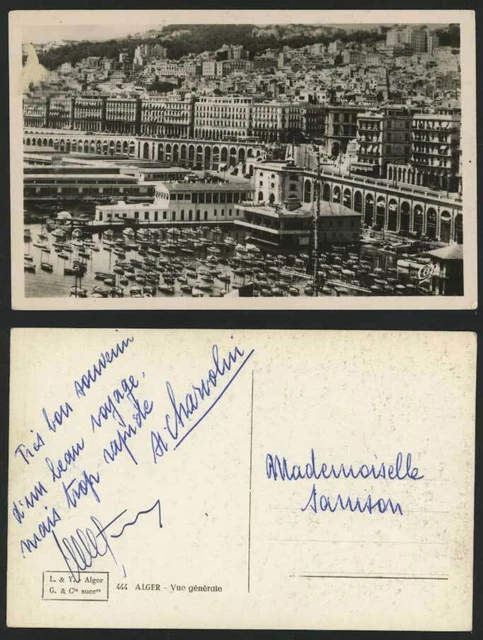Algeria Old RP Postcard ALGER General View Vue Generale