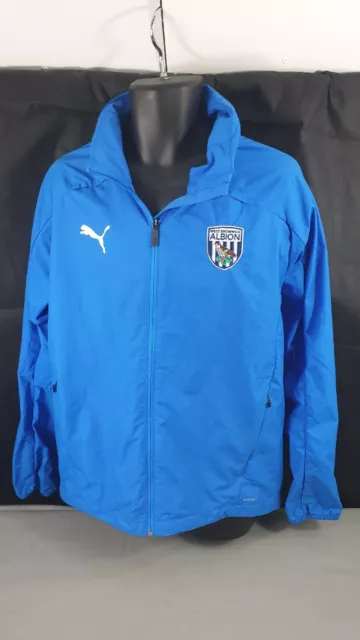West Bromwich Albion Fc Wba Puma Football Club Blub Rain Jacket Mens Size Large