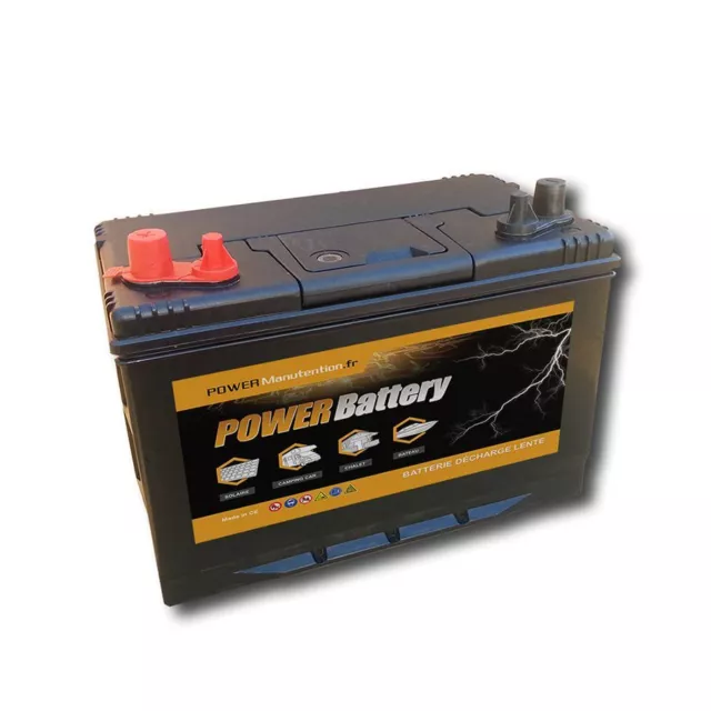 Batterie Panneaux photovoltaiques decharge lente 12v 100ah 500 cycles de vie