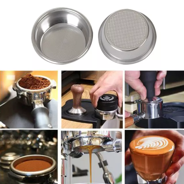 54mm Coffee Filter Basket Stainless Steel Reusable Filter Bowl Cup for Breville