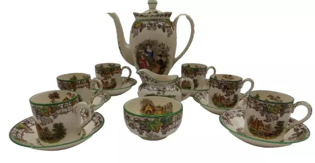 Copeland Spode's Byron Coffee Service 1930'S