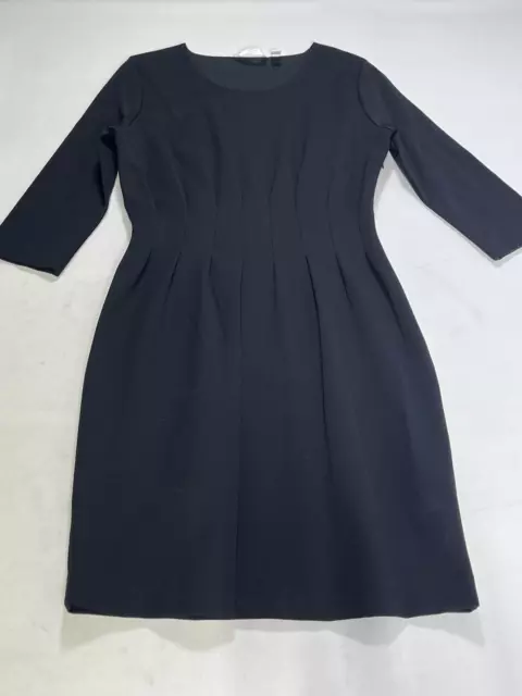 Womens BOSS Hugo Boss Black 3/4 Sleeve Formal Dress Size Large L NEW