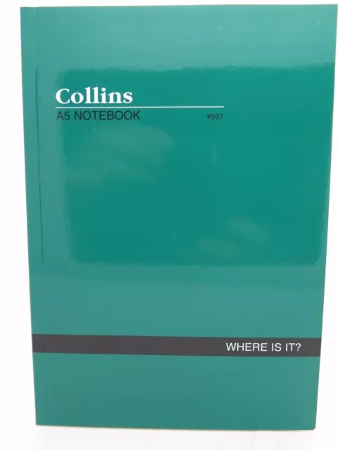 Collins A5 Indexed Notebook “Where Is It” #937 Soft Cover 120P - 04614*