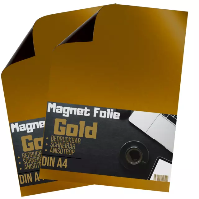Magnetfolie weiß matt beschichtet 0,9mm x 50cm x 100cm