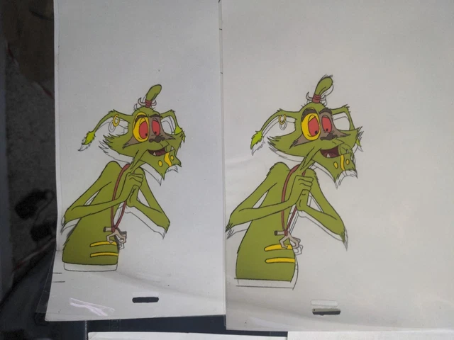 EWOKS animation cels BACKGROUND production art  Star Wars Action Figures  I8 3